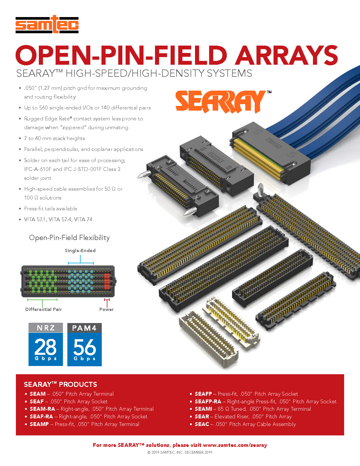 Searay Open-Pin-Field Arrays